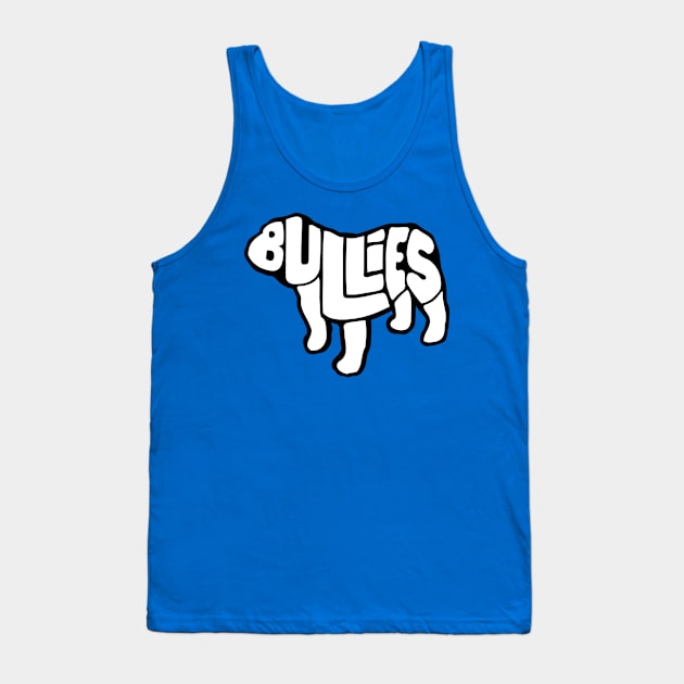 Letter Dog Design Blk Tank Top by Bullies Brand